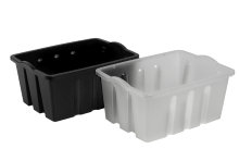 Plast1 stablekasse klar/grå - StackBox 13